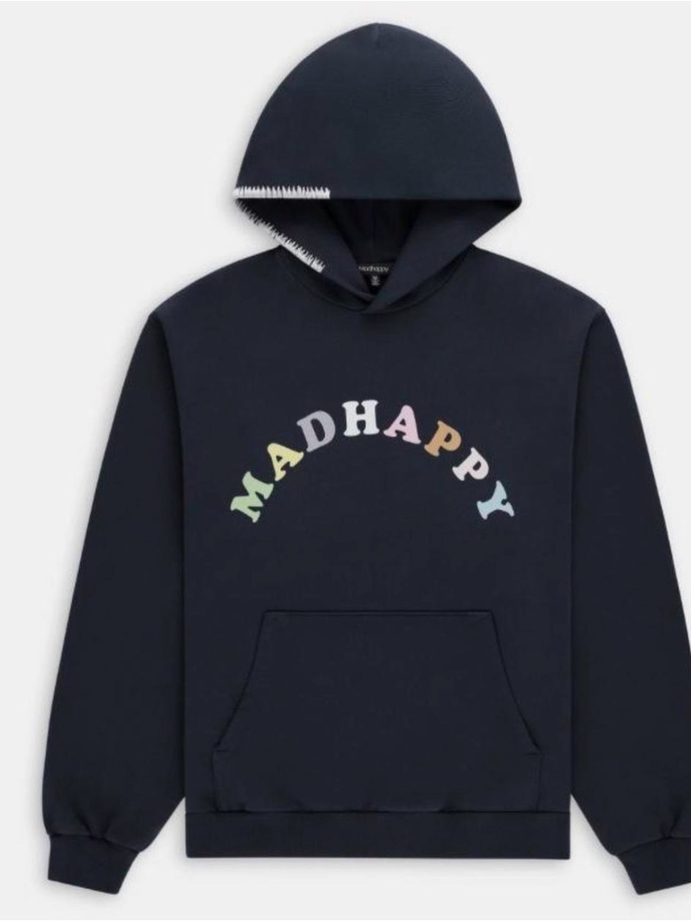 Madhappy Black Hoodie with Multicolor Logo